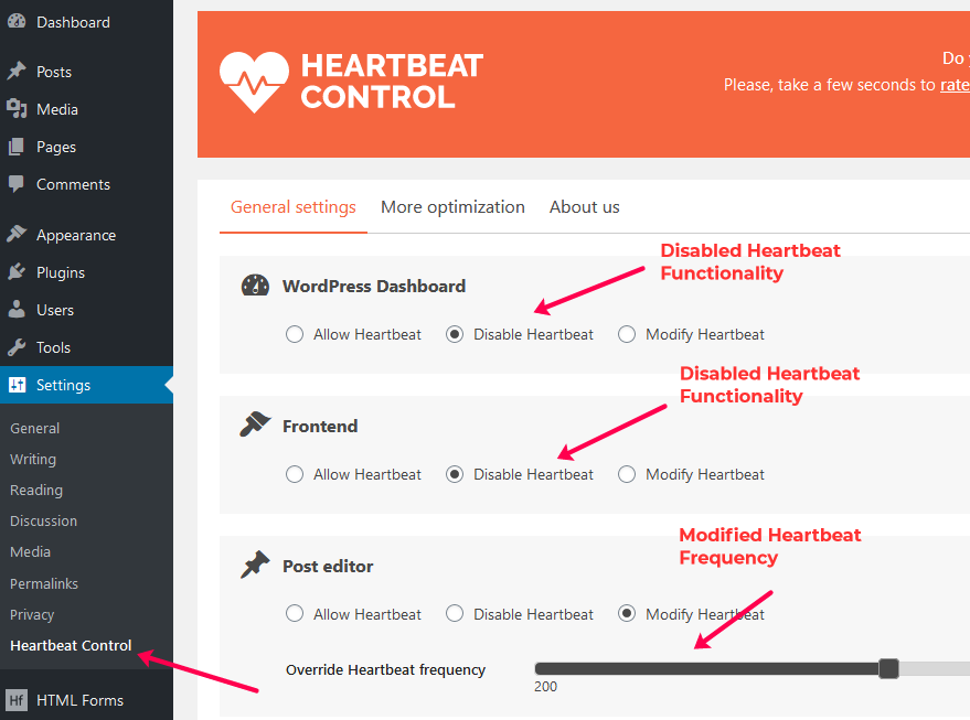 WordPress Heartbeat API